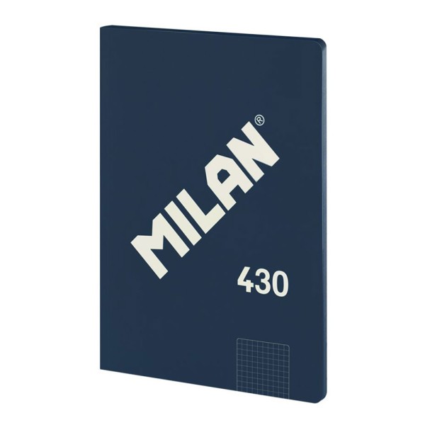 Cuaderno a4, encolado, 48 hojas cuadriculadas, serie 430, azul (pack 3 unidades)